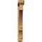 Ekena Millwork Balboa Craftsman Smooth Bracket w/ Offset Brace, Western Red Cedar, 5 1/2"W x 42"D x 42"H BKT0604X42X42BOA04SWR - alternate 4